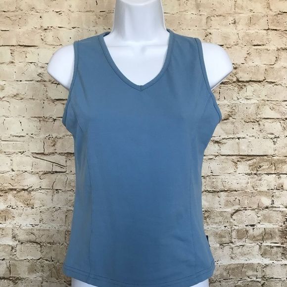 PrAna Sz M V Neck Sleeveless Stretch Athletic Top - Picture 1 of 6